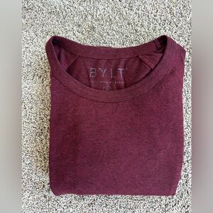 BYLT Basics Maroon Short Sleeve Tee